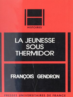 cover image of La Jeunesse sous Thermidor
